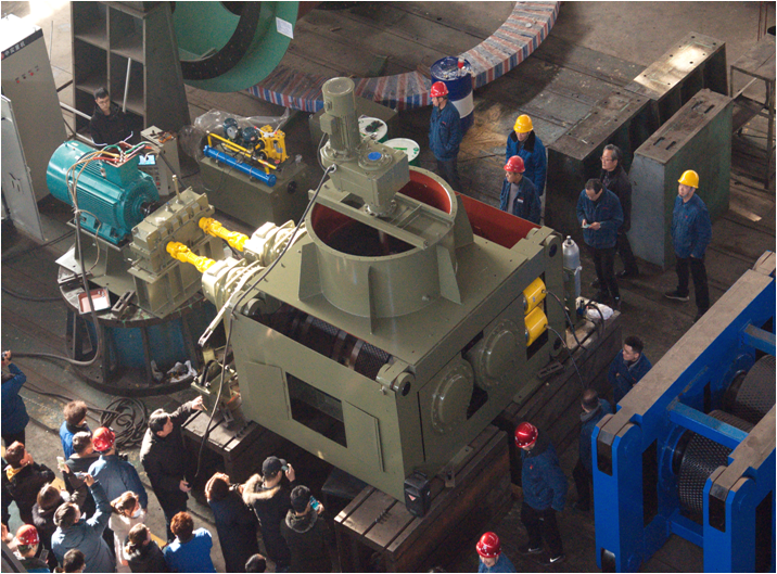 新余钢铁压球机成功试车交付现场会